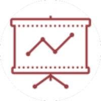 presentation icon circle presentation icon circle